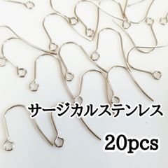 サージカルステンレス　シンプルフックピアス◆シルバー