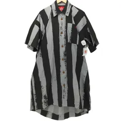 ヴィヴィアンウエストウッドレッドレーベル Vivienne Westwood RED LABEL オーブ刺繍 マルチストライプ ショートスリーブ オーバーサイズシャツワンピース レディース  00のサムネイル
