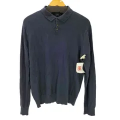 ジェイクルー J.CREW HARBOR COTTON メリノウール混 コットン ナイロン ニット L/S ポロ シャツ メンズ import：M のサムネイル