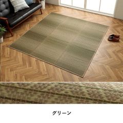 イケヒコ NDXルネ ブラウン 【江戸間4.5畳 261×261cm】い草ラグ - メルカリ