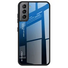 Galaxy S22 ケース SC-51C SCG13 ギャラクシーs22  グラデーション ハイブリット ケース 【Color】 ブルー・ブラック