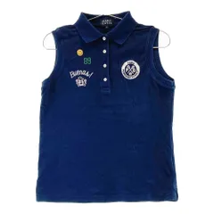 サイズ：1 PEARLY GATES パーリーゲイツ  ノースリーブポロシャツ ニコちゃん  ネイビー系 [240101239352]# ゴルフウェア レディース ストスト