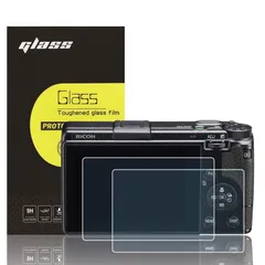 【人気商品】GRIII 用】2枚セット 超薄液晶保護ガラス 液晶保護フィルム & Ricoh GR IIIx GR3x GRIIIx GR III GR3 対応 【Ricoh 高硬度9H 高透過率 0.3mm 超薄ガラス