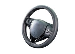 ボンフォーム(BONFORM) ハンドルカバー ネオフィットレザー 軽/普通車 ステアリングカバー S:36.5~37.9cm ブラック 6703-15BK