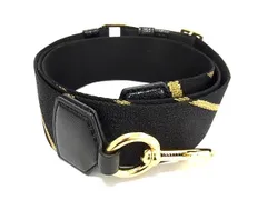 ■美品■ MARC JACOBS マークジェイコブス キャンバス バッグ用 ショルダーストラップ 肩掛け 斜め掛け レディース ブラック系 AX5622