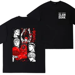 アシックス★スラムダンク 桜木花道 Tシャツ XL 黒 メッシュ 半袖 2025年最新】スラムダンク tシャツ 桜木花道の人気アイテム