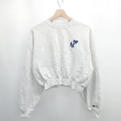 ◇ ⊇ PUBLUX パブリュクス 裏起毛 ショート丈 長袖 トレーナー サイズF ライトグレー レディース E  【1505290004336】のサムネイル