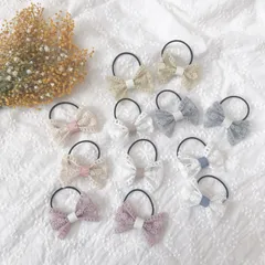 ベビーヘアゴム♡レースリボン