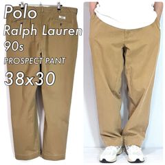 90s ラルフローレン ポロチノ ツータックチノ ベージュ USA W34L30 美品 Polo by Ralph Lauren ポロラルフローレン W34L30