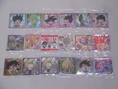 ドラゴンボール 超戦士シールウエハース超 孫悟空 悟飯 ピッコロ ベジータ 人造人間18号 他 シール まとめ 18枚セット 314 DRAGON BALL