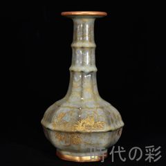 磁州窯 白地鉄絵飛雀草文徳利瓶 玉壺春形瓶 - メルカリ