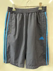 ピ04⚫︎adidas⚫︎アディダス⚫︎メンズ⚫︎ショートパンツ⚫︎ハーフパンツ⚫︎CLIMA COOL⚫︎ロゴ⚫︎sizeM⚫︎紺