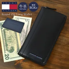 長財布 メンズ 本革 トミーヒルフィガー TOMMY HILFIGER ブランド 31TL13X025 レザー 牛革 財布 ラウンドファスナー ラウンドジップ カード入れ 多い 小銭入れ 1万円札対応 札入れ