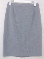 ◇ INDIVI インディヴィ バックスリット 膝丈 台形 スカート ネイビー系 レディース P  【中古】 【1209290002797】