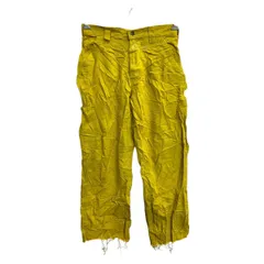 Carhartt ワークパンツ W29 カーハート イエロー コットン 古着卸 アメリカ仕入 2502-712
