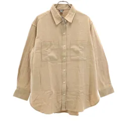 未使用 Eddie Bauer エディーバウアー 長袖 コットンシャツ PXS/PS ベージュ タグ付き アウトドア レディース 古着