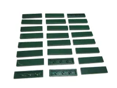 レゴ★未使用！濃緑色の１×４タイル２４点セット