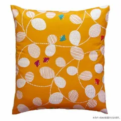 豊泉産業　座布団カバー5枚セット　ちどり　オレンジ　F1302-5OR