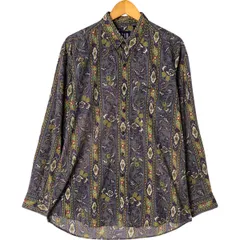 古着 90年代 ギャップ GAP オールドギャップ 総柄 長袖 ボタンダウンシャツ メンズL相当 ヴィンテージ/eaa552908