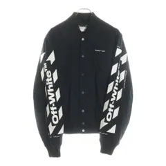 OFF-WHITE (オフホワイト) 19SS DIAG SKINNY VARSITY バックアロー スキニー バーシティ ジャケット ブラック OMEA145S19272024のサムネイル