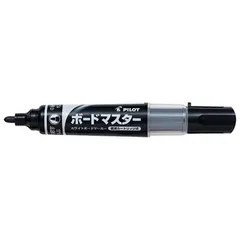 （まとめ買い）パイロット ホワイトボードマーカー ボードマスター 中細字 丸芯 1.7mm ブラック WMBM-12FM-B 【10本セット】