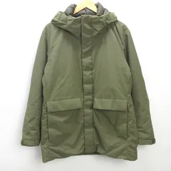 Q■ユニクロ/UNIQLO ハイブリッドダウンショートコート■カーキ【メンズL】MENS/65【中古】