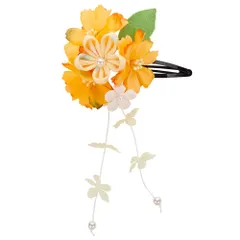 【特価商品】成人式 髪 飾り 七五三 女の子 花 袴 着物 浴衣 振袖 和装 卒業式 結婚式 髪飾り 髪留め 子供 和風 高級造花 [OTAKUMARKET] ヘアアクセサリー 3タイプ 3カラー