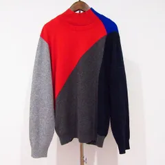 #wnc ランバン LANVIN ニット・セーター 40 マルチカラー 2way ツーピース モックネック 刺繍 カシミア メンズ [912354]のサムネイル