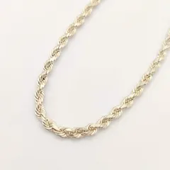 【美品】ツイストチェーンネックレス　SILVER　シルバー925　45㎝