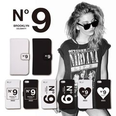 全機種対応 手帳型 スマホケース No.9 No9 ナンバーナイン パフューム 香水 ブランド ハート iPhone アンドロイド AQUOS Galaxy Xperia Google Pixel arrows OPPO ケース カバー 折りたたみ