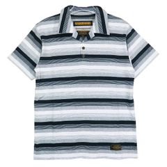 NEIGHBORHOOD ネイバーフッド 18SS BORDER/C-POLO.SS 181UWNH-CSM10 ボーダー コットン ポロシャツ ショートスリーブ グレー 半袖