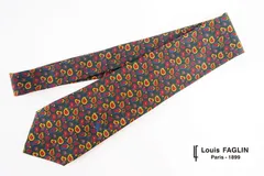 ☆ Louis FAGLIN ルイファグラン レジメンタル ネクタイ フランス製