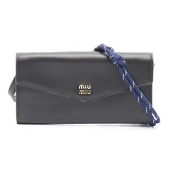 ミュウ ミュウ Miu Miu ショルダーバッグ SOFT CALF + NASTR 5MT025ACRTF0G52 ブラック レザー ショルダーバッグ レディース 新品のサムネイル