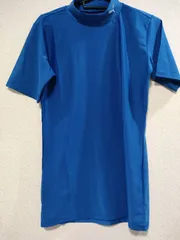 【新品】PUMA　XL　プーマ　インナーシャツ　インナー　ブルー　青　コンプレッションシャツ　 モックネック SS 　サッカーインナーシャツ　ウェア