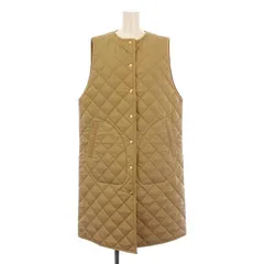 トラディショナルウェザーウェア Traditional Weatherwear 23AW ARKLEY ベスト 中綿 ノーカラー ロング丈 アウター 34 ベージュ タグ付き /BB