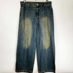 【未使用】BEAMS HEART ビームスハート ブラスト シーム バギーデニムパンツ L インディゴ 42-21-0098-147 メンズのサムネイル