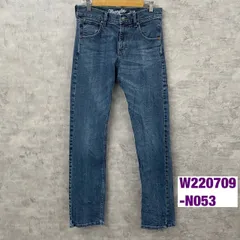 Wrangler ラングラー デニムジーンズパンツ ブルー ジップフライ スリムストレート W30L36 実寸W30in 88mwztb USA W220709-N053