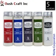 【新品】 ブッシュクラフト (22916) ナイフシャープニングコンパウンド [03-05-BUSH-0003] (600グリッド 赤)