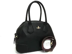 美品 Vivienne Westwood ヴィヴィアン ウエストウッド ハンドバッグ EXECUTIVE YASMINE ヤスミン 42490051 ブラック レザー レディース 2WAY ショルダーバッグ ゴールド金具