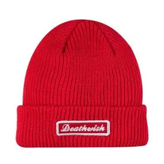 DEATHWISH デスウィッシュ ROCKIES CUFF BEANIE (RED) ビーニー ニット帽 キャップ【スケートボード/スケボー/SKATEBOARD】のサムネイル