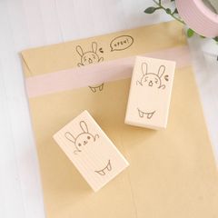 【選べるデザイン】「助けてー！」マスキングテープ貼られちゃったうさぎスタンプ