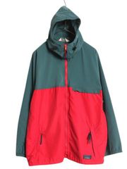 【お得なクーポン配布中!】 90s エルエルビーン ナイロン パーカー ジャケット レディース L メンズ M 程 オールド LLBean フルジップ ハイネック アノラック ツートン
