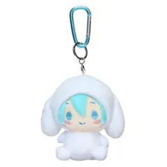 初音ミクxシナモロール マスコット カラビナ付きマスコット きぐるみ サンリオ ケイカンパニー ミニぬいぐるみ キャラクター グッズ 