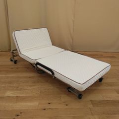 シングル 折りたたみベッド マットレス付き セミシングル 組立不要低反発入り折りたたみベッド ベッド ベッドマット ベッド台 一人暮らし ワンルーム