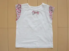 ベベ bebe アウトレット 子供服 女の子 90cm ベビー服 半袖 Tシャツ 白 春 夏 ★4 トップス ガールズ 女児 キッズ ベビー 【中古】 ユーズド リサイクル 古着 子ども服 こども