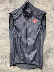 【超コンパクト ジレ】カステリ アリアベスト ダークグレー（メンズ/XS） ジレ CASTELLI ( カステリ ) ベスト・ジレ ARIA VEST ( アリア ベスト
