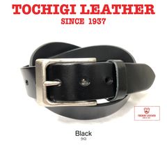 特別価格　新品　未使用　日本製 35mm 栃木レザー　一枚革　ベルト　黒　ブラック　ヌメ革　カジュアル　メンズ　レディース　フリーサイズ