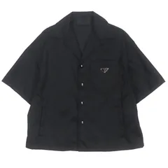 PRADA ジッパー付き ブラック 半袖シャツ美品 PRADA ジッパー付き ブラック 半袖シャツ美品 PRADA - プラダ