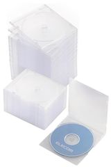 【迅速発送】エレコム CD DVDスリムプラケース 1枚収納 50パック クリア CCD-JSCS50CR/EC