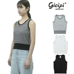 ジチピ GICIPI ノースリーブ プルオーバー(RADIO) Tシャツ カットソー レディース クルーネック タンクトップ イタリア製 トップス